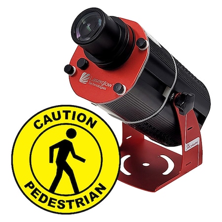 Fixed Image Projector, Caution Pedestrian, 6 in W, 18 in H, Wall/Ceiling MPN:HSV8F062X