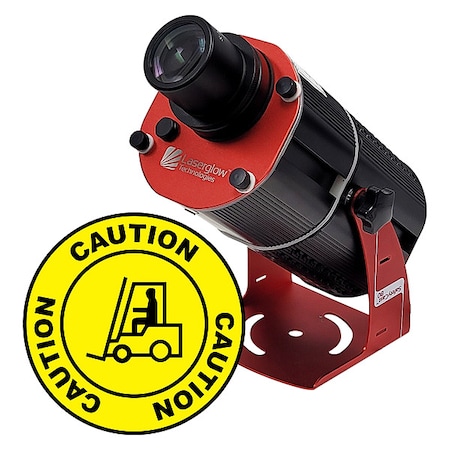 Fixed Image Projector, Forklift Caution, 6 in W, 18 in H, Wall/Ceiling MPN:HSV8F065X