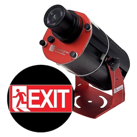 Fixed Image Projector, Exit, 6 in W, 18 in H, Wall/Ceiling MPN:HSV8F085X