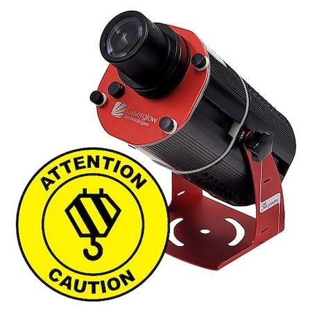 Fixed Image Projector, Crane Attention / Caution, 6 in W, 18 in H, Wall/Ceiling MPN:HSV8F100X