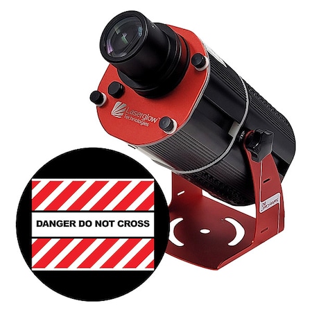 Fixed Image Projector, Danger Do Not Cross, 6 in W, 18 in H, Wall/Ceiling MPN:HSV8F126X