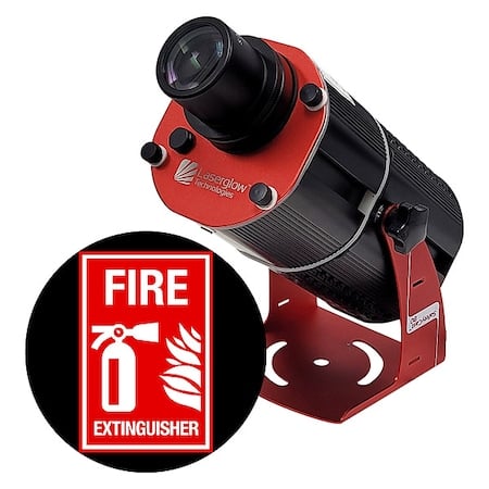 Fixed Image Projector, Fire Extinguisher, 6 in W, 18 in H, Wall/Ceiling MPN:HSV8F129X