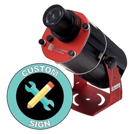 Fixed Image Projector, Custom Sign, 6 in W, 18 in H, Wall/Ceiling MPN:HSV8FCUSX
