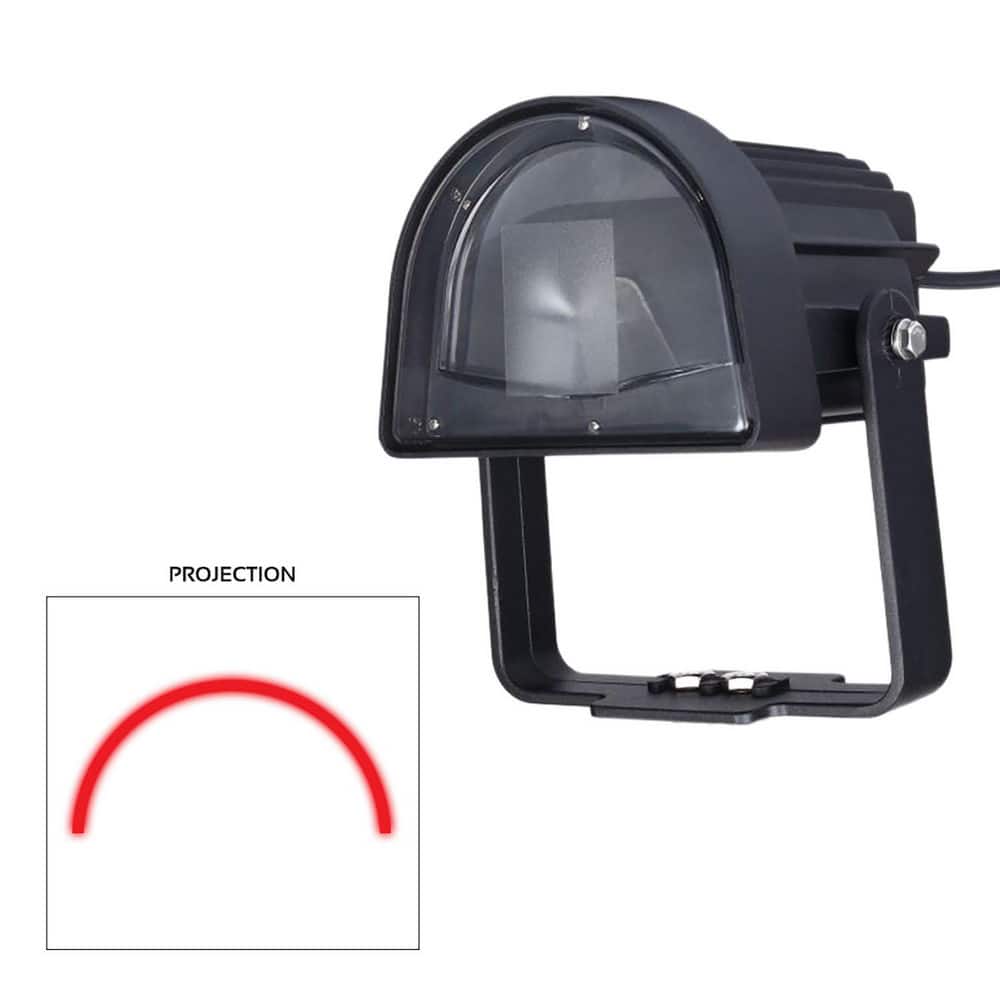 LED Line & Shape Projectors; Led Color: Red ; Shape: Arc ; Maximum Projection: 10ft ; Mounting Location: Forklift ; Wattage: 10.000 ; Voltage: 10-80V DC MPN:HSCR010CX