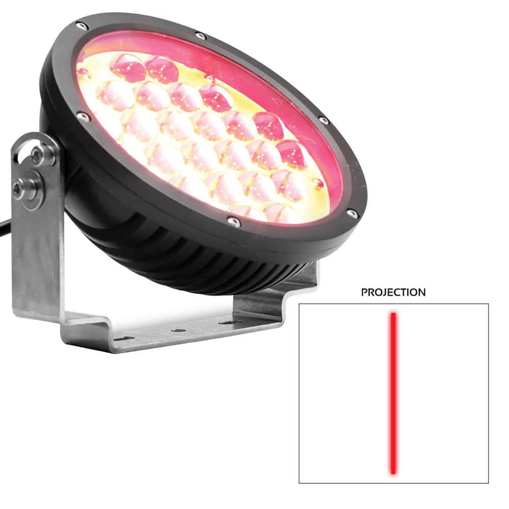 LED Line & Shape Projectors; Led Color: Red ; Shape: Line ; Maximum Projection: 40ft ; Mounting Location: Crane ; Wattage: 72.000 ; Voltage: 12-48V DC MPN:HSCR243LX