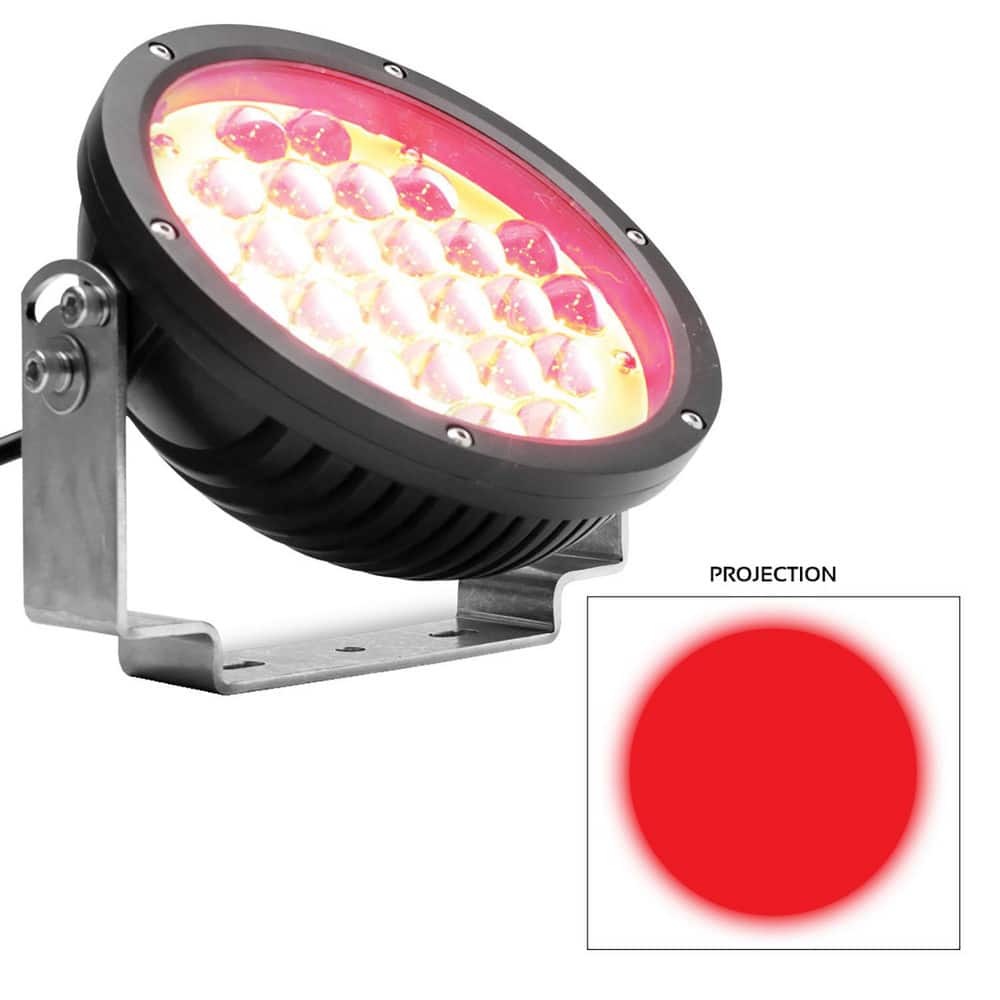 LED Line & Shape Projectors, Led Color: Red , Maximum Projection: 40ft , Mounting Location: Crane , Wattage: 27.000 , Length: 138.0000  MPN:HSCR243SX
