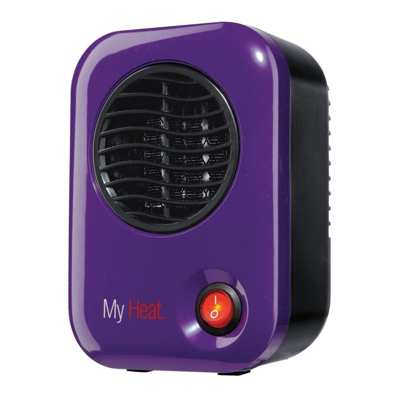 Lasko MyHeat 200 Watts Electric Heater, 6.1inH x 3.8inW x 4.33inD, Purple (Min Order Qty 3) MPN:106