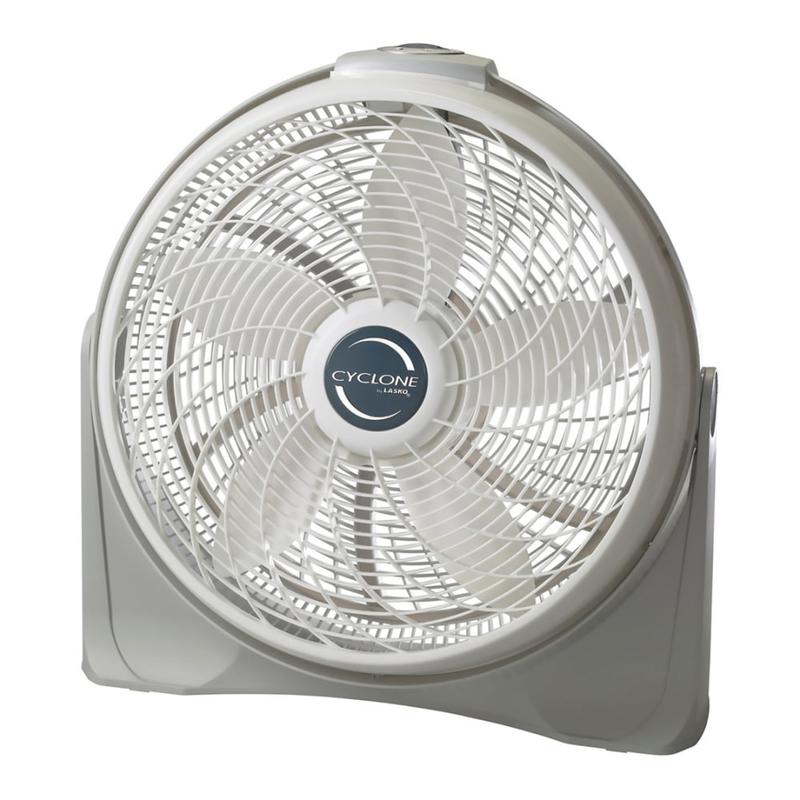 Lasko Cyclone 20in 3-Speed Air Circulator Fan, 23.19inH x 6.75inW x 23.5inD, White (Min Order Qty 2) MPN:3520