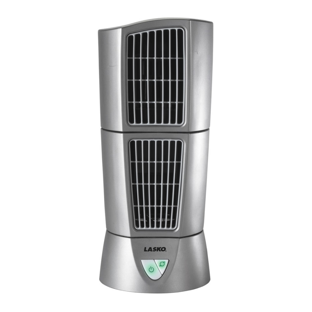 Lasko Wind Tower Fan, 152.4 mm Fan Diameter, 3 Speed, Oscillating, 14inH x 6inW x 6inD, Platinum MPN:4910