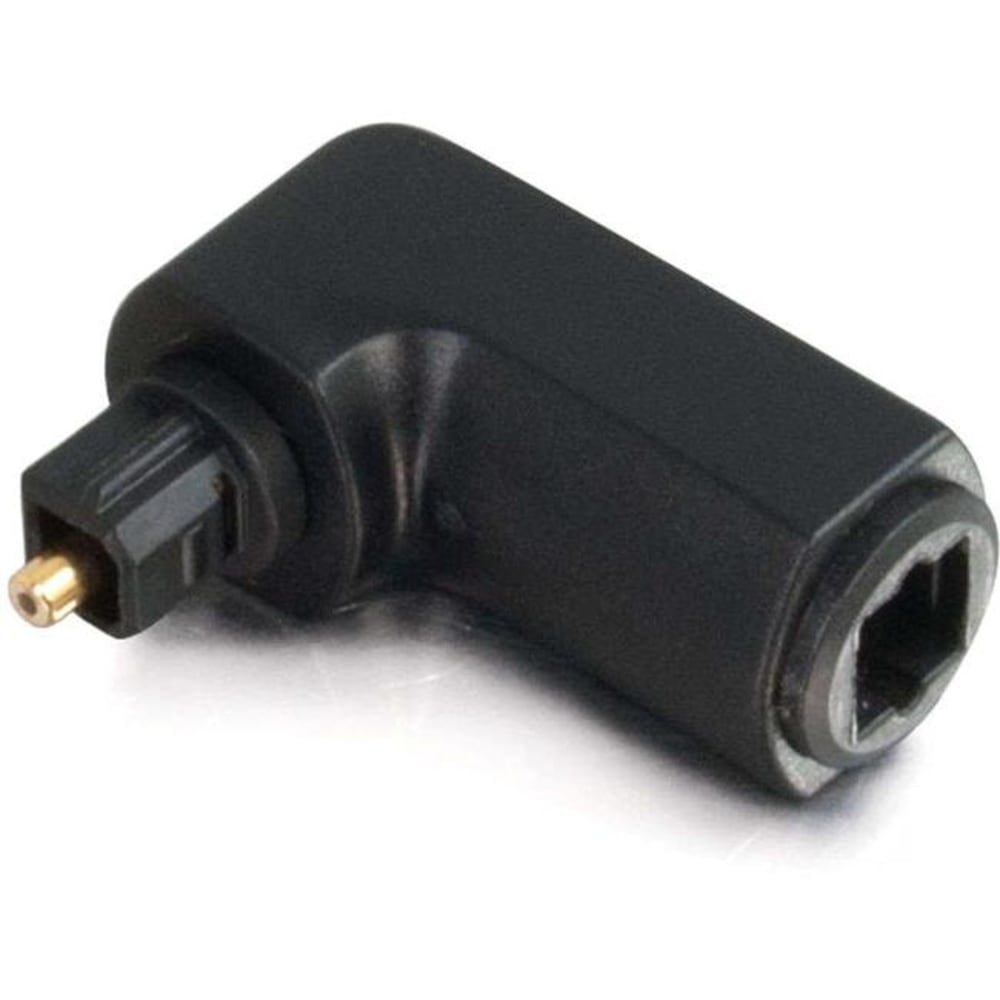 C2G Velocity Velocity Right Angle TOSLINK Port Saver Adapter - Digital audio adapter - TOSLINK male to TOSLINK female - 40016 MPN:40016