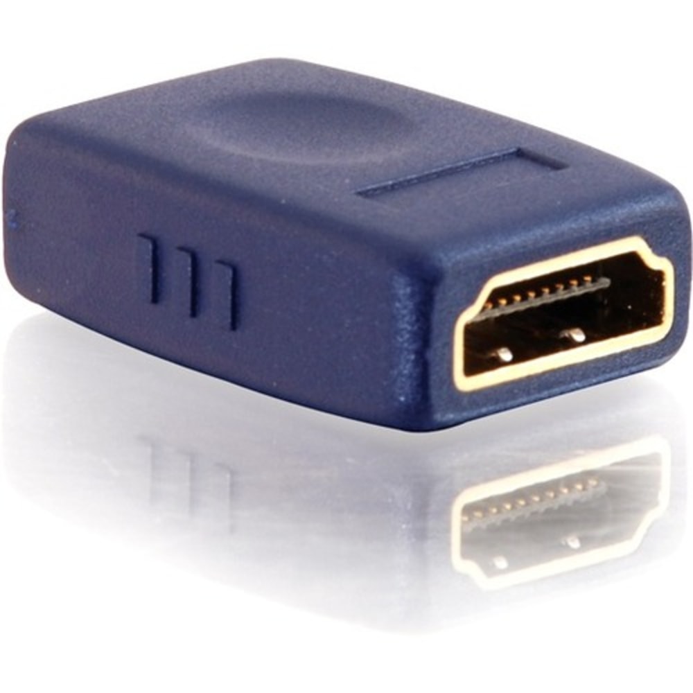 C2G HDMI Coupler - Velocity - Female to Female - 1 x Type A Female - 1 x Type A Female - Blue MPN:40970