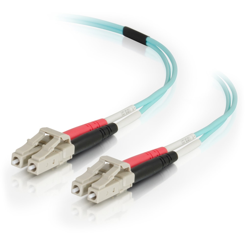 C2G 10m LC-LC 50/125 Duplex Multimode OM4 Fiber Cable, Aqua, 33ft, 01006 MPN:01006