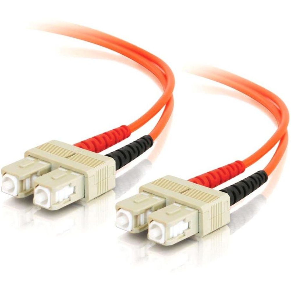 C2G 1m SC-SC 50/125 OM2 Duplex Multimode Fiber Optic Cable (TAA Compliant) - Orange - Patch cable - TAA Compliant - 11066 MPN:11066