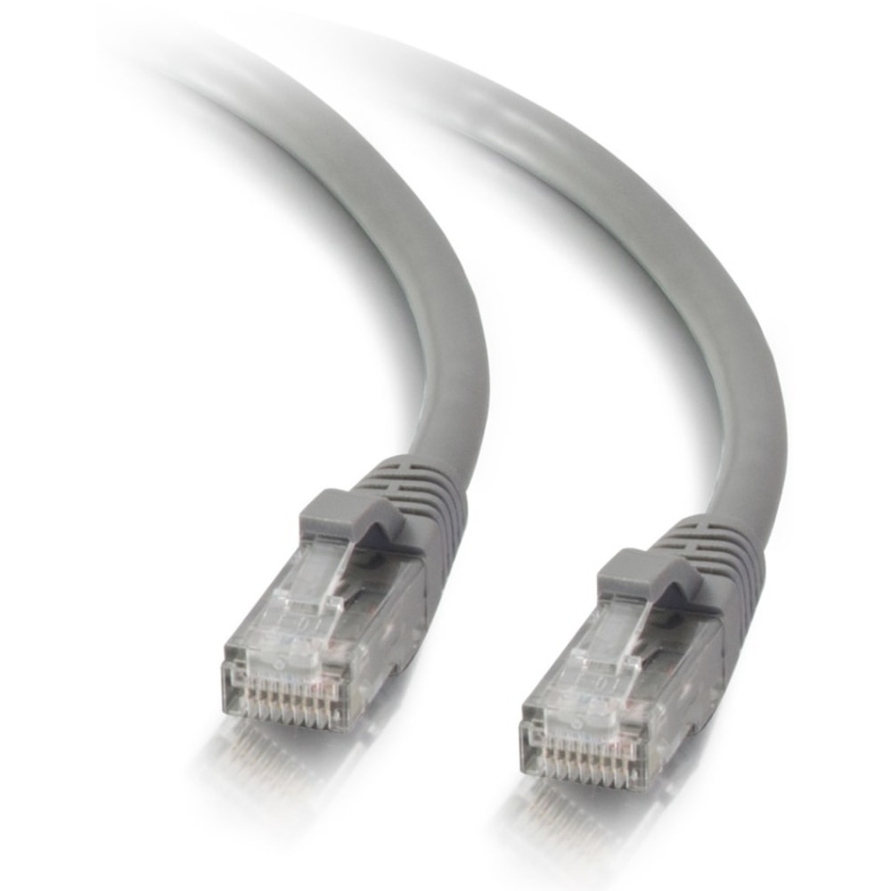 C2G 3ft Cat5e Ethernet Cable - Snagless Unshielded (UTP) - Gray - Cat5e for Network Device - RJ-45 Male - RJ-45 Male - 3ft - Gray MPN:15177
