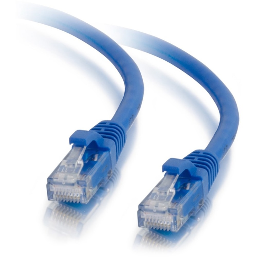 C2G 3ft Cat5e Ethernet Cable - Snagless Unshielded (UTP) - Blue - Cat5e for Network Device - RJ-45 Male - RJ-45 Male - 3ft - Blue MPN:15178