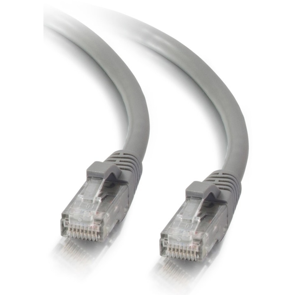C2G 5ft Cat5e Ethernet Cable - Snagless Unshielded (UTP) - Gray - Category 5e for Network Device - RJ-45 Male - RJ-45 Male - 5ft - Gray MPN:15187