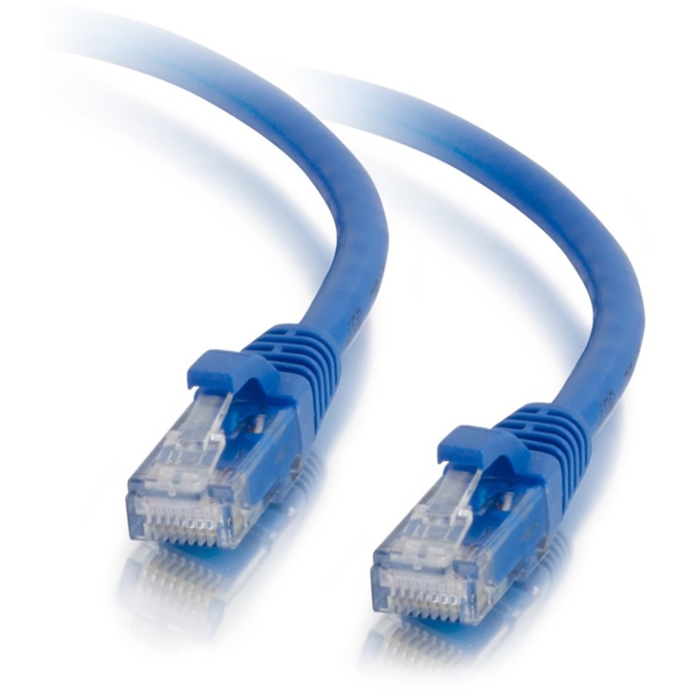C2G 5ft Cat5e Ethernet Cable - Snagless Unshielded (UTP) - Blue - Category 5e for Network Device - RJ-45 Male - RJ-45 Male - 5ft - Blue MPN:15188