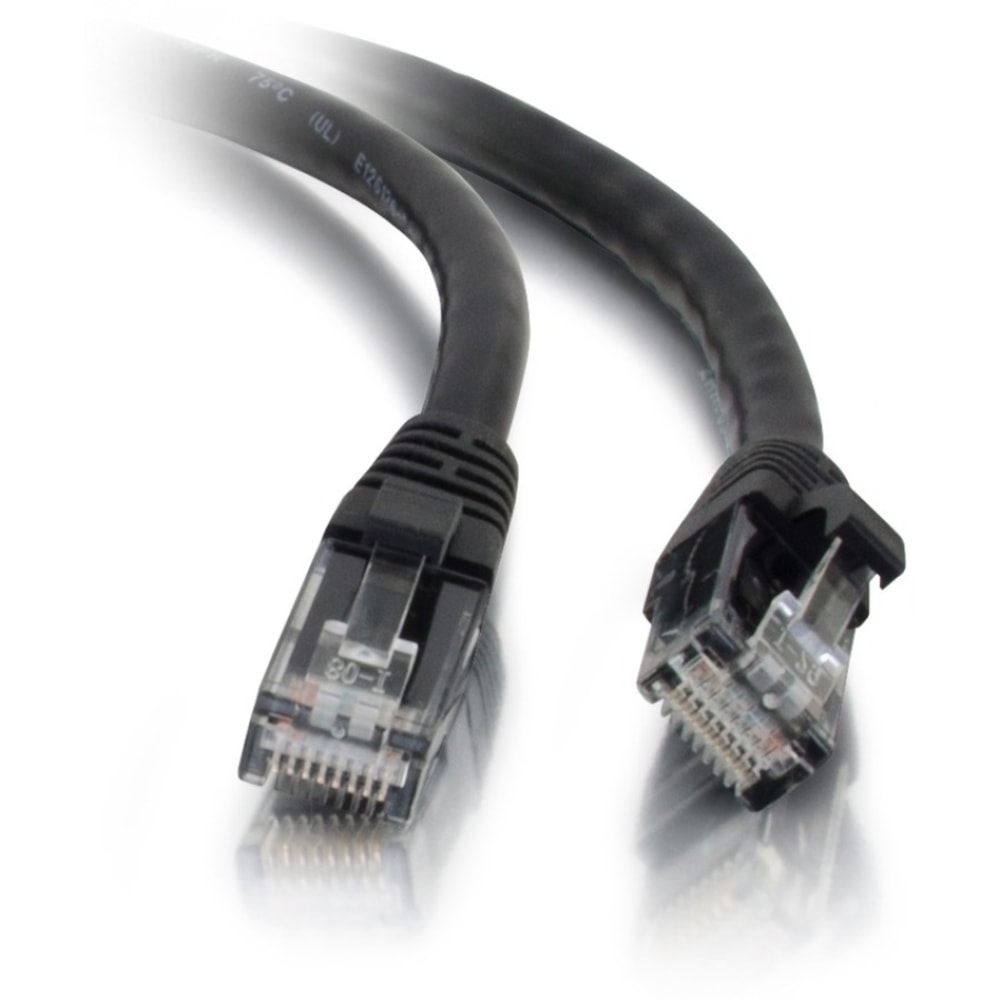 C2G 7ft Cat5e Ethernet Cable - Snagless Unshielded (UTP) - Black - Category 5e for Network Device - RJ-45 Male - RJ-45 Male - 7ft - Black MPN:15196