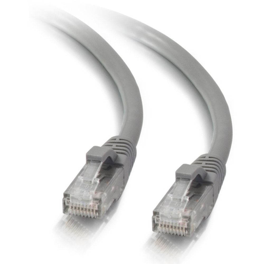 C2G 10ft Cat5e Ethernet Cable - Snagless Unshielded (UTP) - Gray - Category 5e for Network Device - RJ-45 Male - RJ-45 Male - 10ft - Gray MPN:15199