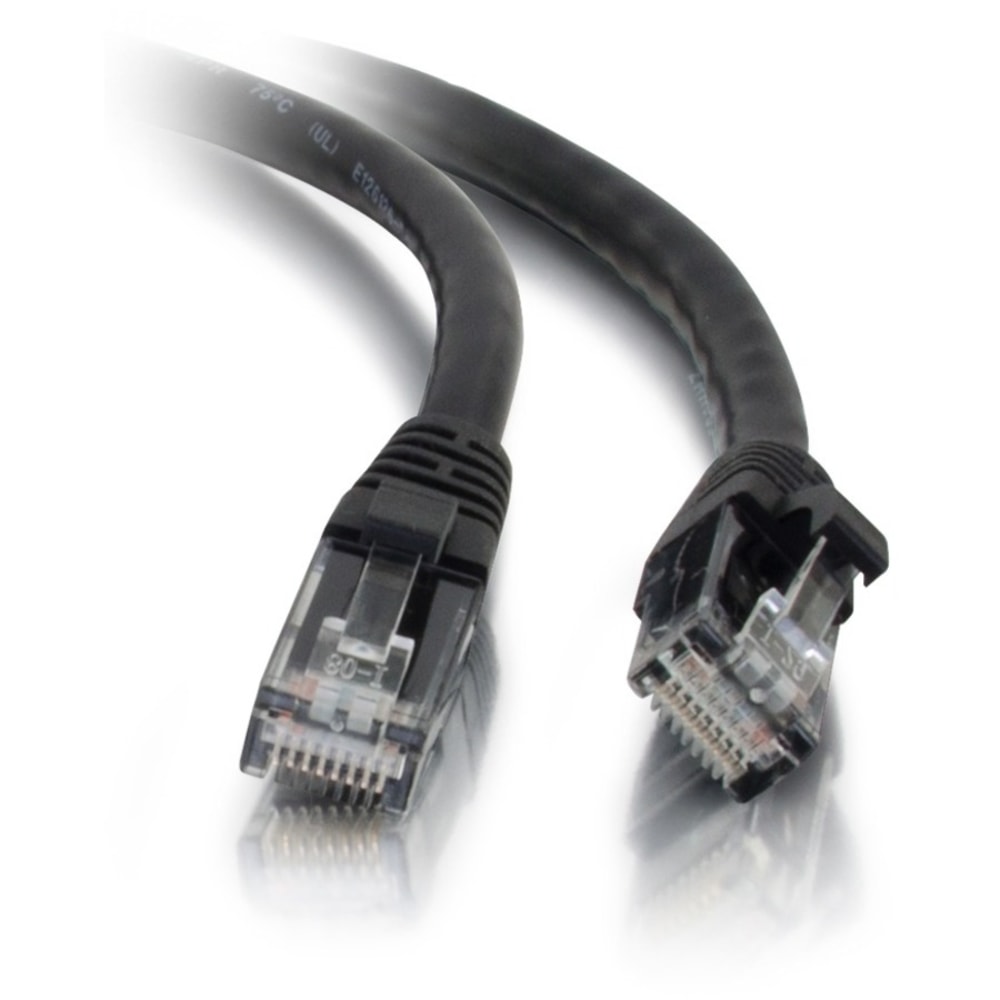 C2G 10ft Cat5e Ethernet Cable - Snagless Unshielded (UTP) - Black - Category 5e for Network Device - RJ-45 Male - RJ-45 Male - 10ft - Black MPN:15202
