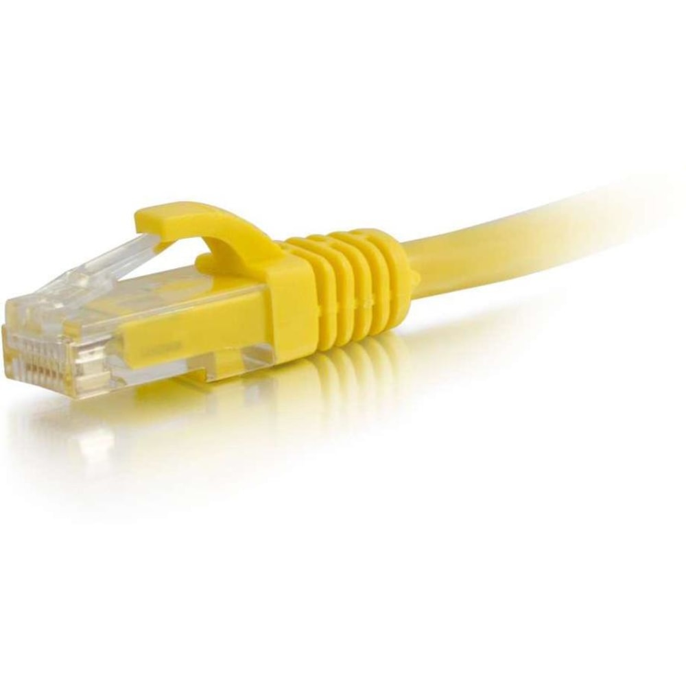C2G 10ft Cat5e Ethernet Cable - 350 MHz - Snagless - Yellow - Category 5e for Network Device - RJ-45 Male - RJ-45 Male - 10ft - Yellow MPN:15204