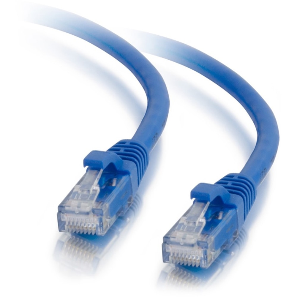 C2G 14ft Cat5e Ethernet Cable - Snagless Unshielded (UTP) - Blue - Category 5e for Network Device - RJ-45 Male - RJ-45 Male - 14ft - Blue MPN:15206