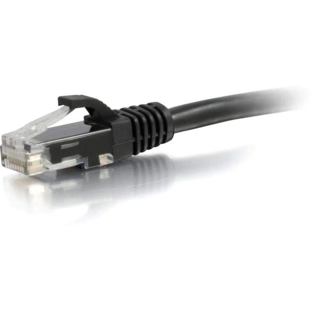 C2G 25ft Cat5e Ethernet Cable - Snagless Unshielded (UTP) - Black - Category 5e for Network Device - RJ-45 Male - RJ-45 Male - 25ft - Black MPN:15222