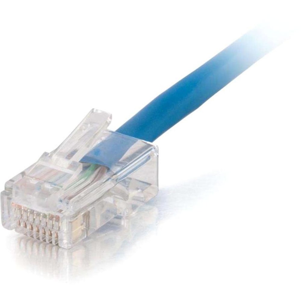 C2G 50ft Cat5e Non-Booted Unshielded (UTP) Network Patch Cable (Plenum Rated), Blue, 15248 MPN:15248