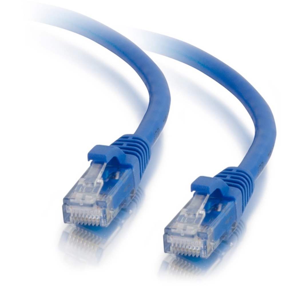C2G 15ft Cat5e Ethernet Cable - Snagless Unshielded (UTP) - Blue - Category 5e for Network Device - RJ-45 Male - RJ-45 Male - 15ft - Blue MPN:22012