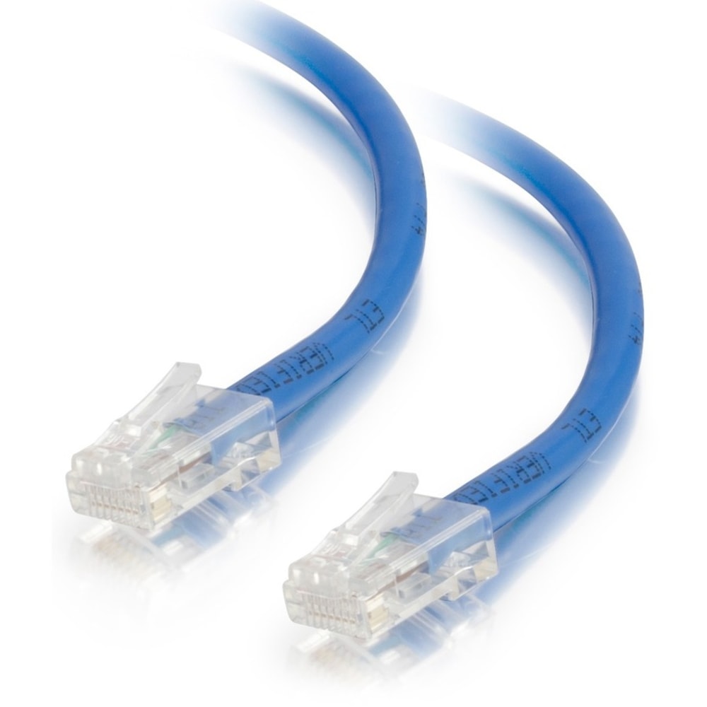 C2G 7ft Cat5e Ethernet Cable - Non-Booted Unshielded (UTP) - Blue - Category 5e for Network Device - RJ-45 Male - RJ-45 Male - 7ft - Blue MPN:22685