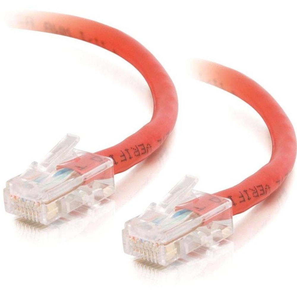 C2G-5ft Cat5e Non-Booted Crossover Unshielded (UTP) Network Patch Cable - Red - Category 5e - 24503 MPN:24503