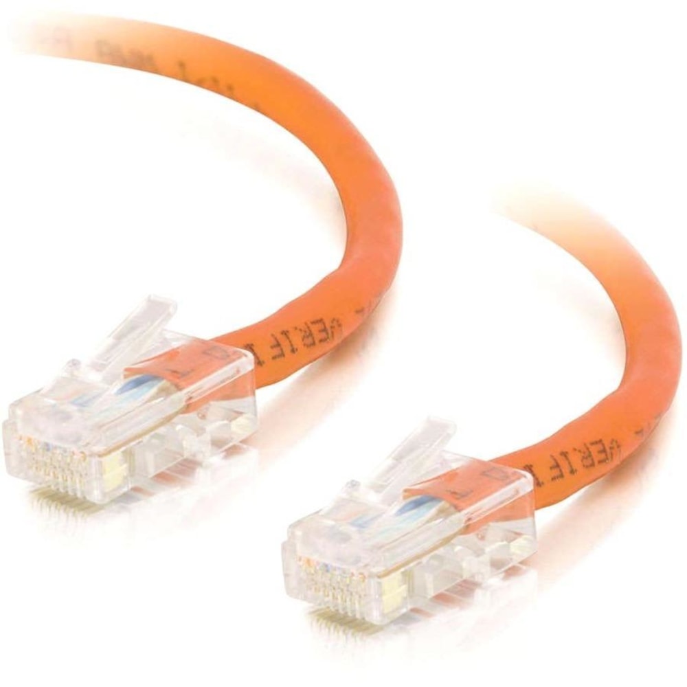 C2G-7ft Cat5e Non-Booted Crossover Unshielded (UTP) Network Patch Cable, Orange, 24509 MPN:24509