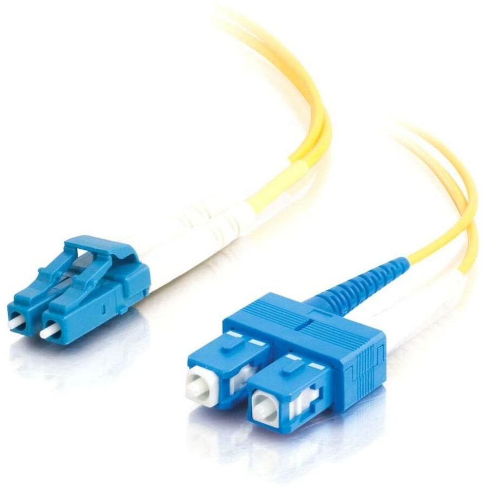 C2G 2m LC-SC 9/125 Duplex Single Mode OS2 Fiber Cable - Yellow - 6ft - Patch cable - LC single-mode (M) to SC single-mode (M) - 2 m - fiber optic - duplex - OS2 MPN:26260