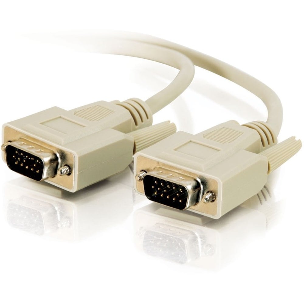 C2G 6ft Economy HD15 SVGA M/M Monitor Cable - HD-15 Male - HD-15 Male - 6ft - Beige MPN:02635