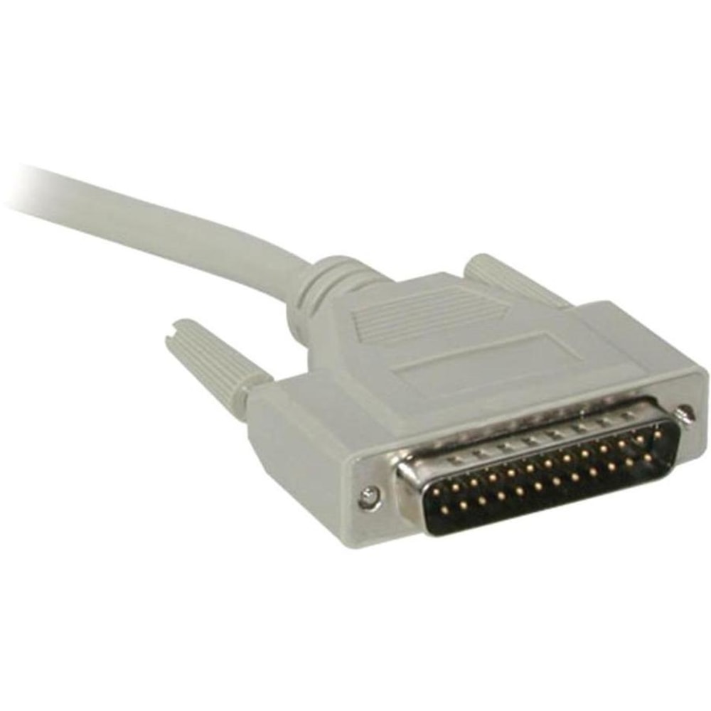 C2G - Serial / parallel extension cable - DB-25 (M) to DB-25 (F) - 6 ft - molded, thumbscrews - beige MPN:02655