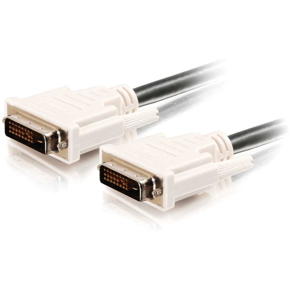 C2G 1m DVI-D Dual Link Digital Video Cable - DVI Cable - 3ft - Male - Male - 3.28ft - Black MPN:26912