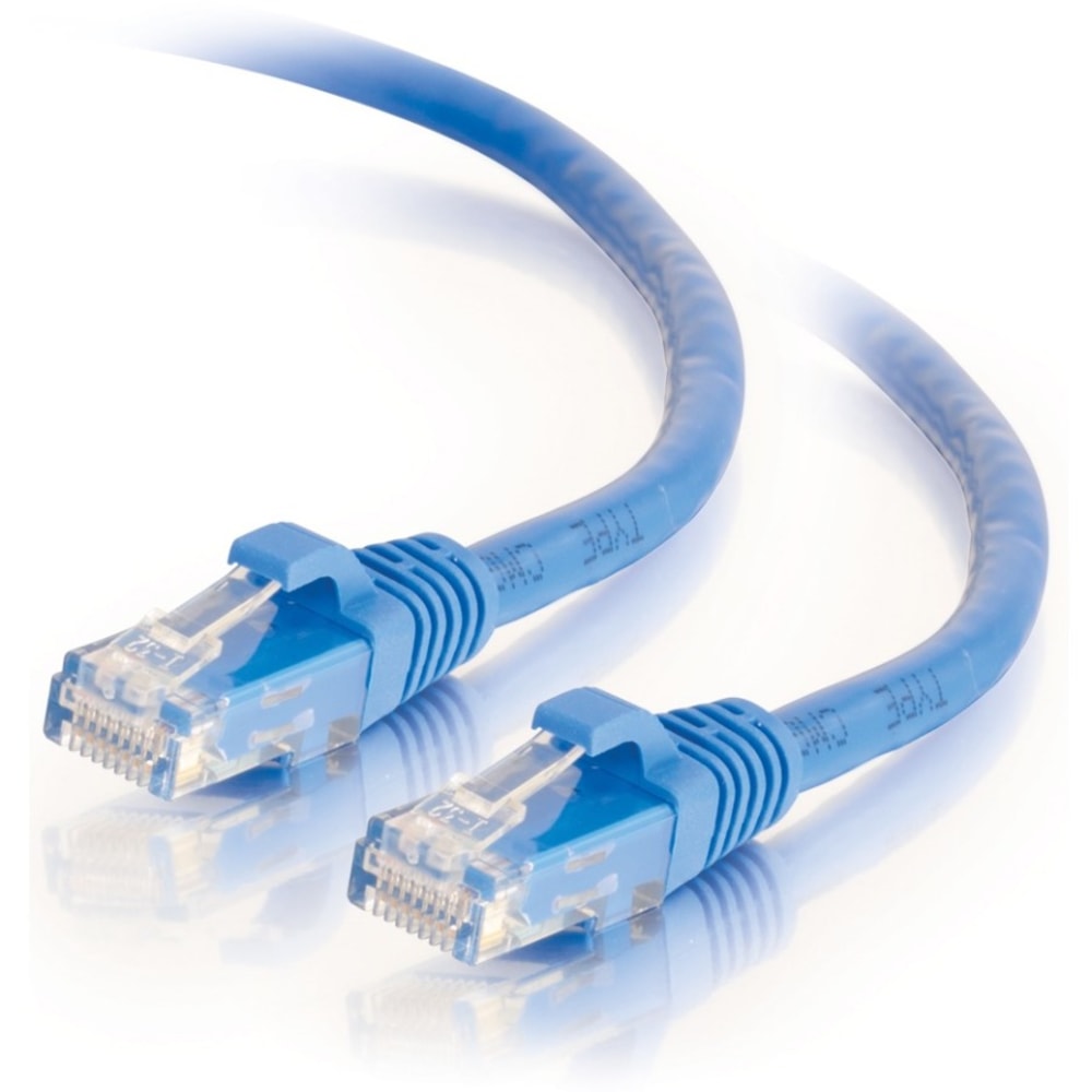 C2G 25ft Cat6 Snagless Unshielded UTP Ethernet Network Patch Cable (RJ45 M/M), Blue, Standard RJ45 Connectors, 5600pf/100m - Category 6 - 27145 MPN:27145