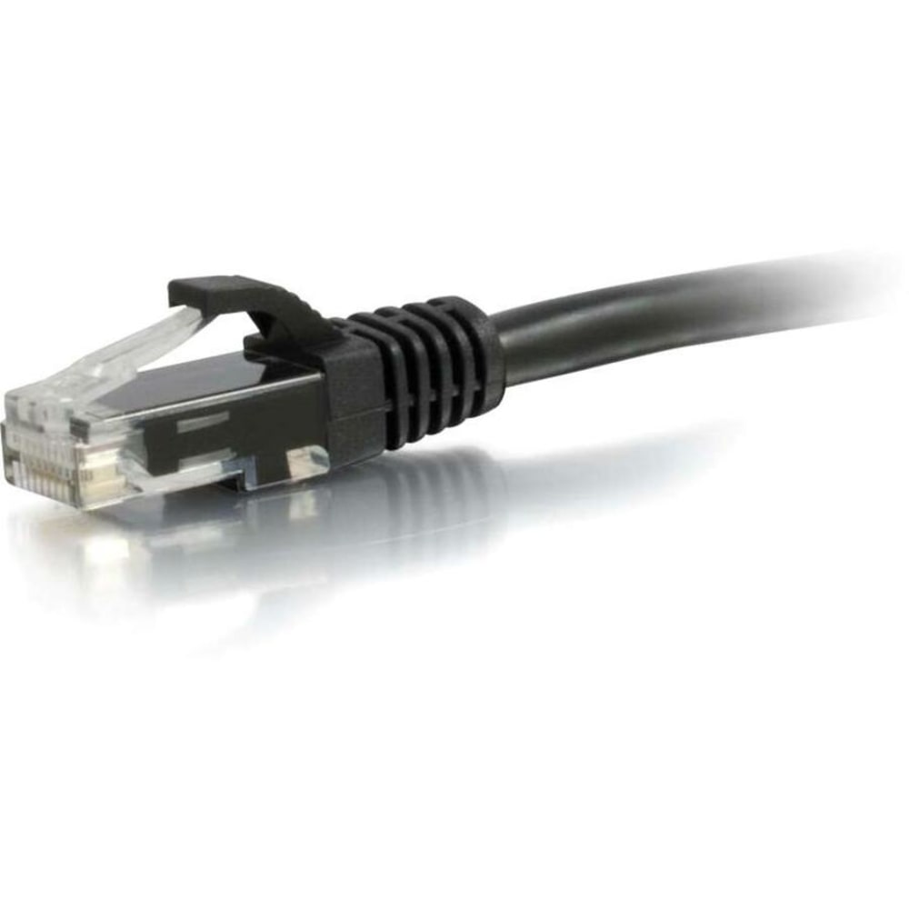 C2G 50ft Cat6 Ethernet Cable - 550MHz - Snagless - Black - Category 6 for Network Device - RJ-45 Male - RJ-45 Male - 50ft - Black MPN:27156