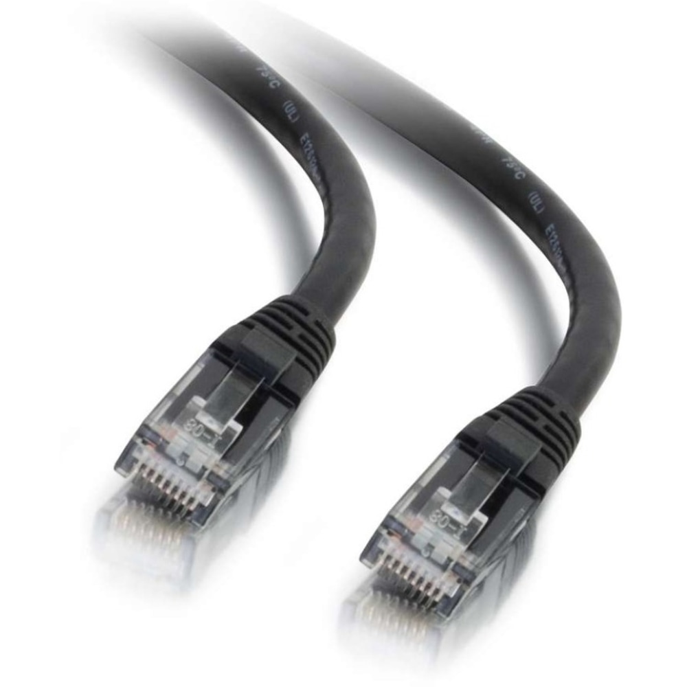 C2G 125ft Cat6 Snagless Unshielded (UTP) Ethernet Network Patch Cable - Black - Patch cable - RJ-45 (M) to R - 27158 MPN:27158