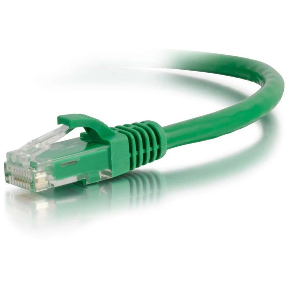 C2G 3ft Cat6 Ethernet Cable - Snagless Unshielded (UTP) - Green - Category 6 for Network Device - RJ-45 Male - RJ-45 Male - 3ft - Green MPN:27171