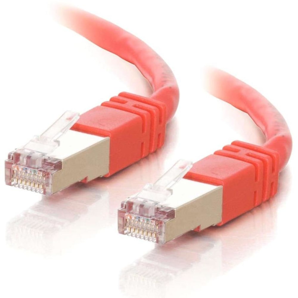 C2G 50ft Cat5e Snagless Shielded (STP) Ethernet Network Patch Cable - Red - Patch cable - RJ-45 (M) to R - 27272 MPN:27272