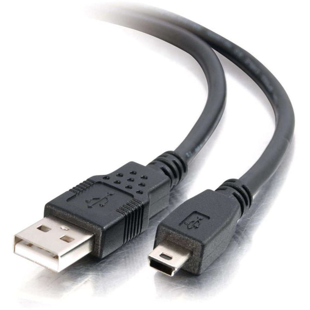 C2G 1m (3ft) USB Cable - USB A to Mini B - M/M - Type A Male - Mini Type B Male USB - 3.28ft - Black MPN:27329