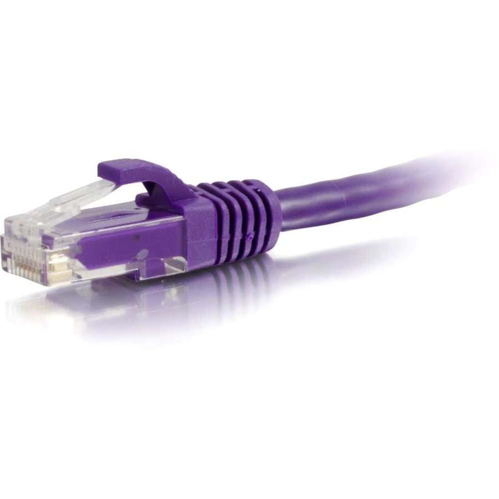 C2G-150ft Cat6 Snagless Unshielded (UTP) Network Patch Cable - Purple - Category 6 for Network Device - RJ-45 Male - RJ-45 Male - 150ft - Purple MPN:27809