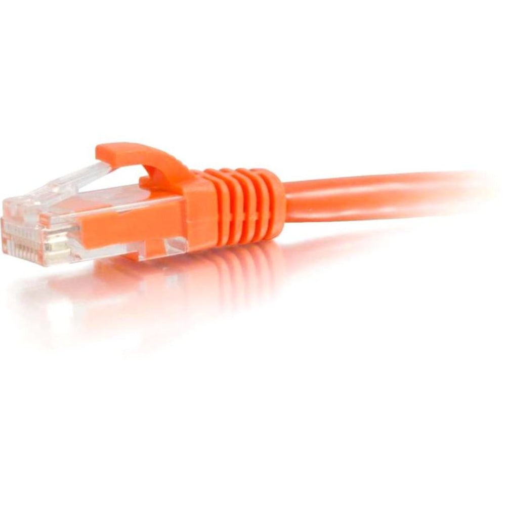 C2G 3ft Cat6 Ethernet Cable - Snagless Unshielded (UTP) - Orange - Category 6 for Network Device - RJ-45 Male - RJ-45 Male - 3ft - Orange MPN:27811