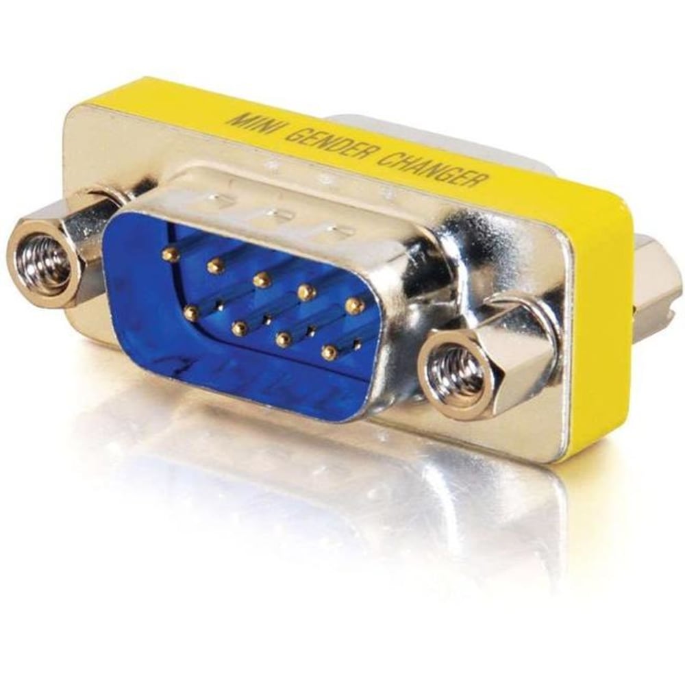 C2G - Serial gender changer - DB-9 (M) to DB-9 (M) - white MPN:02782