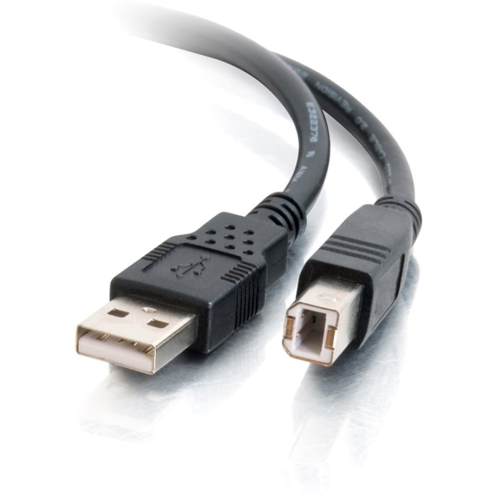 C2G 2m USB Cable - USB A to USB B Cable - M/M - Type A USB - Type B USB - 6ft - Black MPN:28102