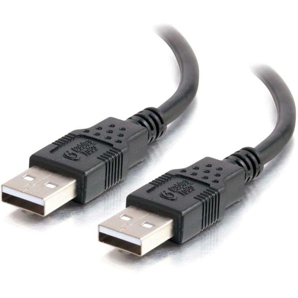 C2G 1m USB Cable - USB A to USB A - M/M - Type A Male USB - Type A Male USB - 3.28ft - Black MPN:28105