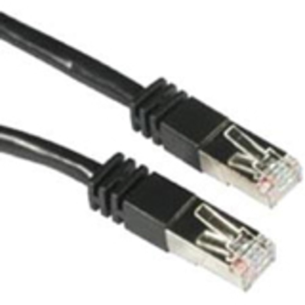 C2G-10ft Cat5e Molded Shielded (STP) Network Patch Cable - Black - Category 5e for Network Device - RJ-45 Male - RJ-45 Male - Shielded - 10ft - Black MPN:28693