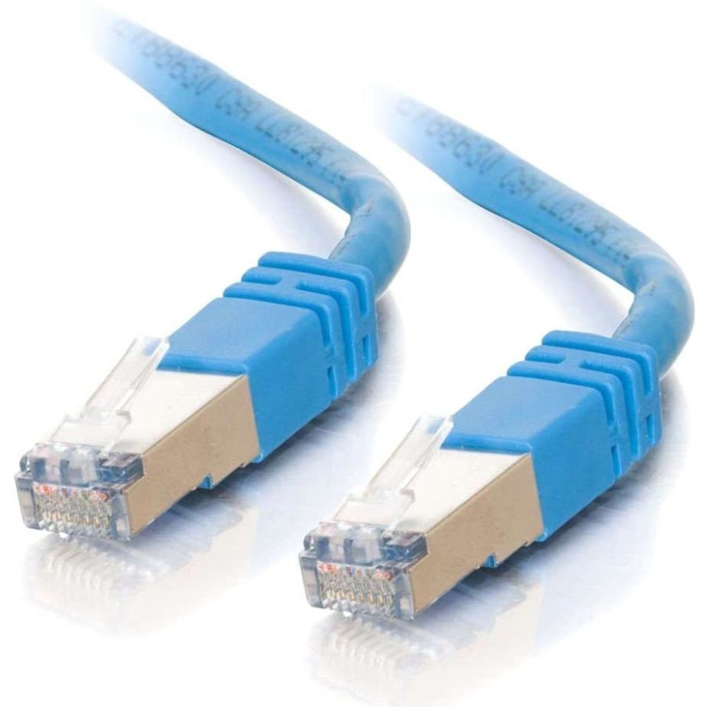 C2G 150ft Cat5e Snagless Shielded (STP) Ethernet Network Patch Cable - Blue - Patch cable - RJ-45 (M) to R - 28713 MPN:28713