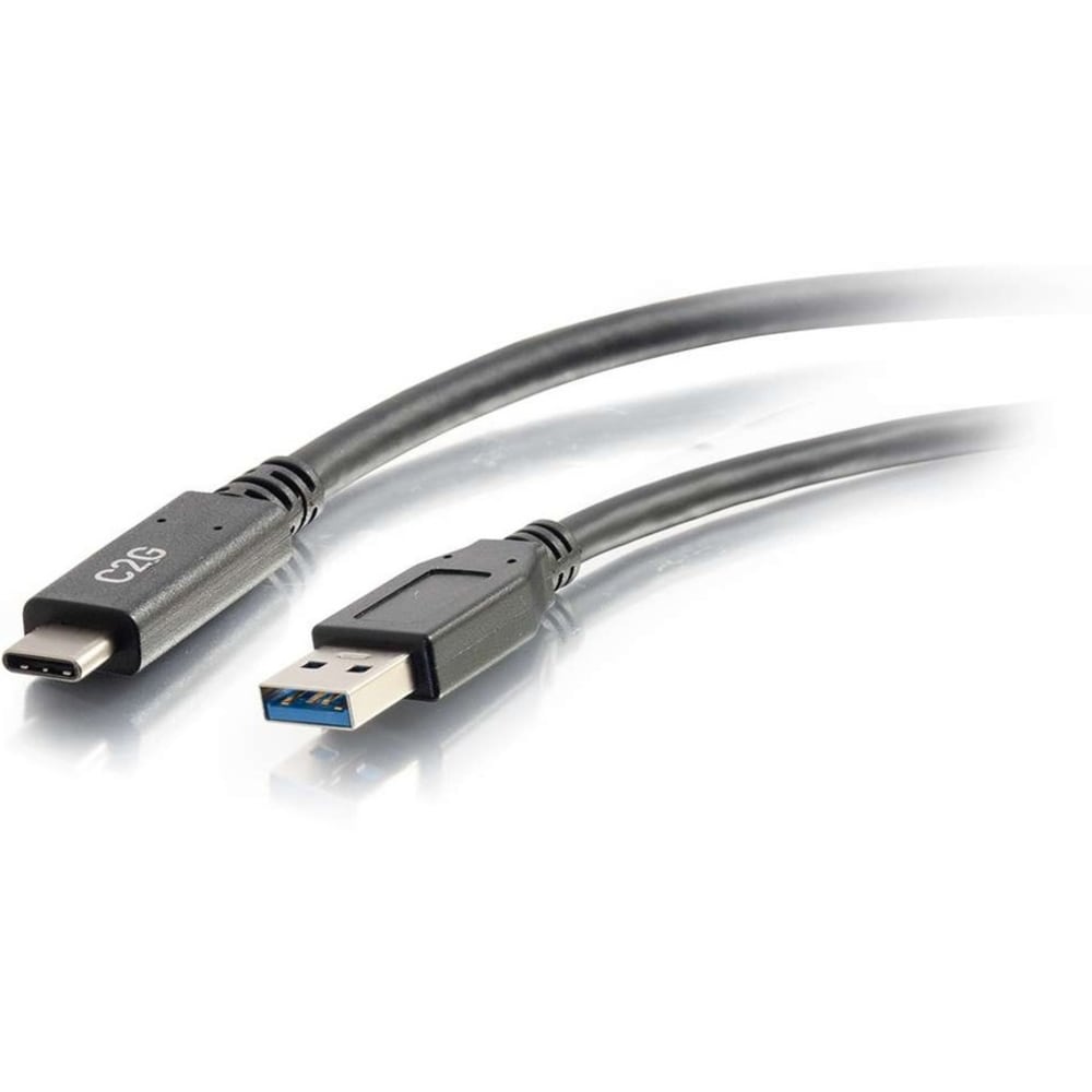 C2G Type C To USB A Cable, 6ft, Black MPN:28832